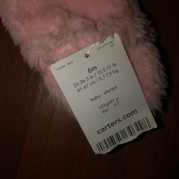 6m Carter’s Sherpa Bear Suit - Picture 2 of 3